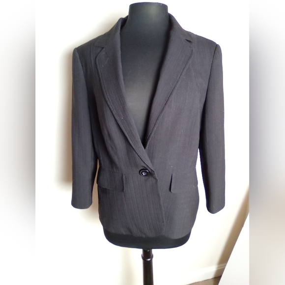 LE SUIT Stylish BLACK Blazer SIZE 12 - Picture 3 of 5